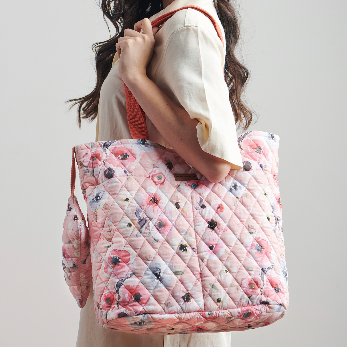 Romantic Poppy Shopping Bags
