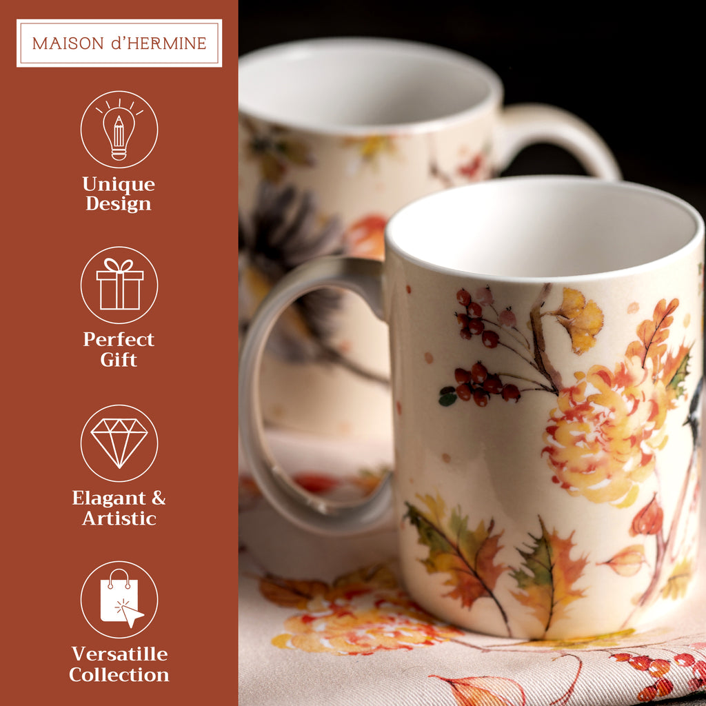 Kelim - Prairie Fine Bone China Coffee Mugs