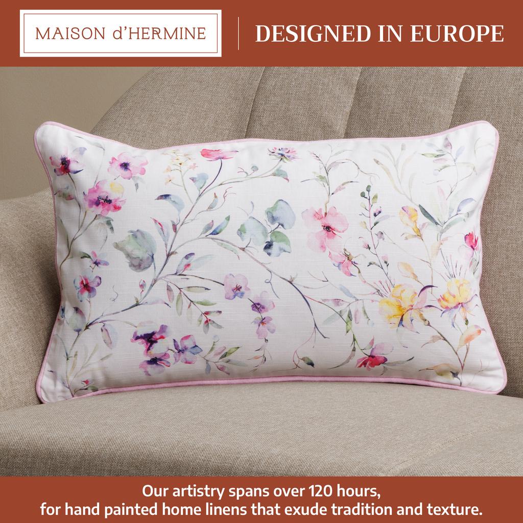 Summer Floral Throw Pillow Covers