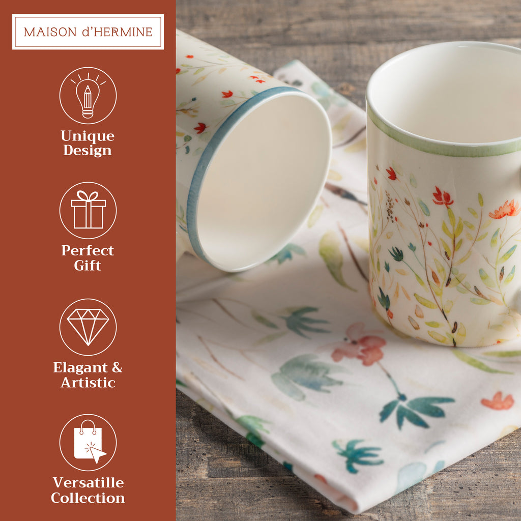 Colmar Fine Bone China Coffee Mugs
