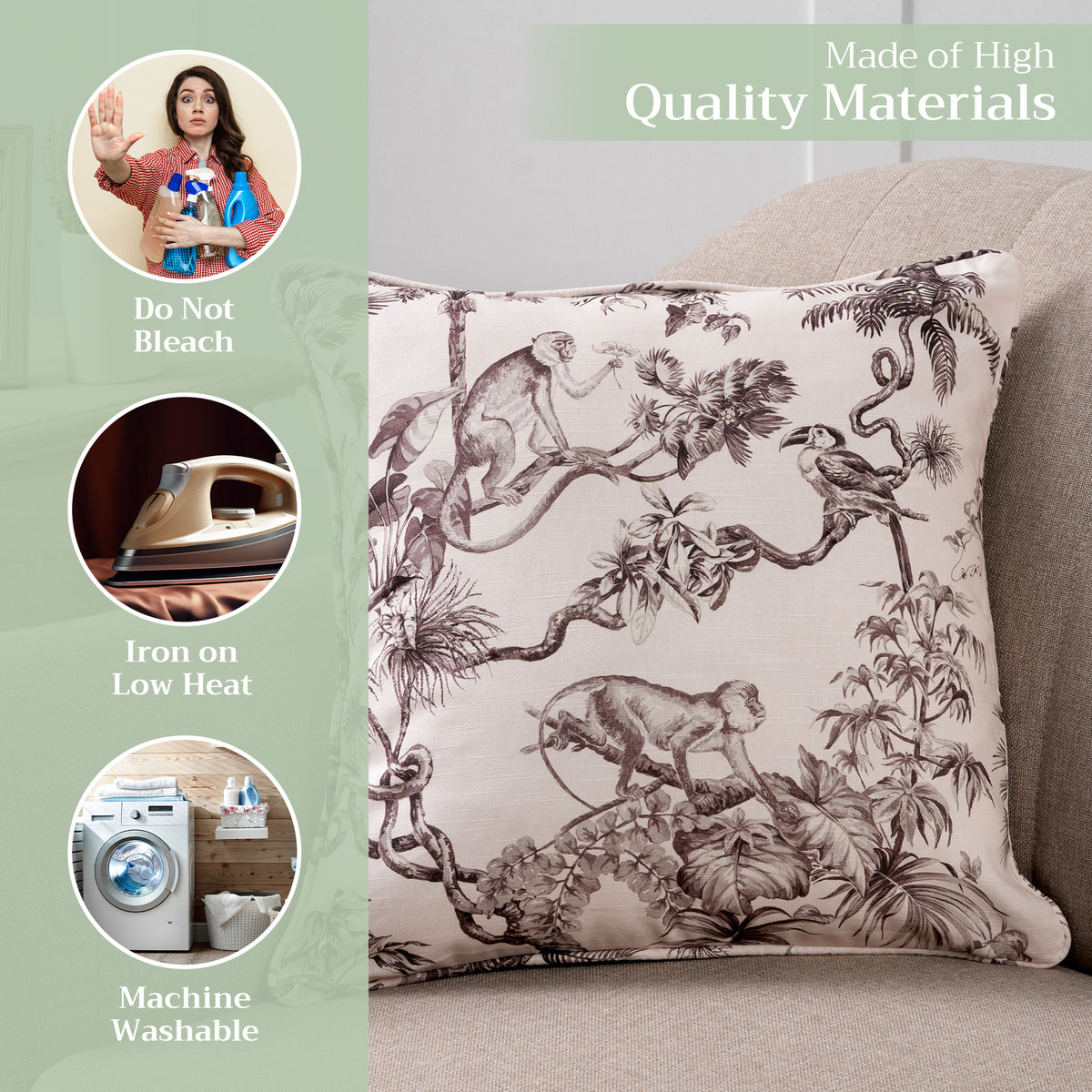 Bonobo Throw Pillow Covers