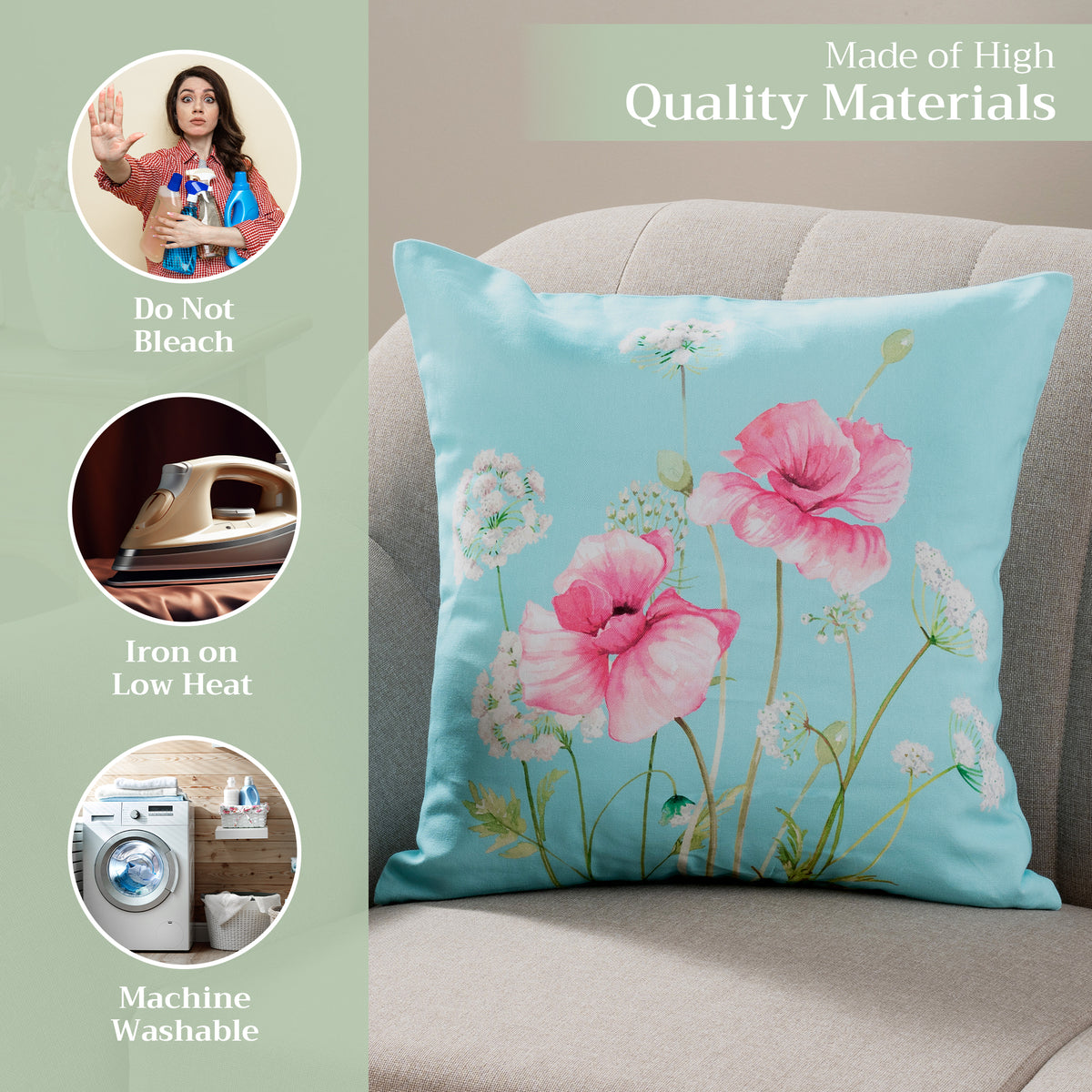 Artist Garden Throw Pillow Covers