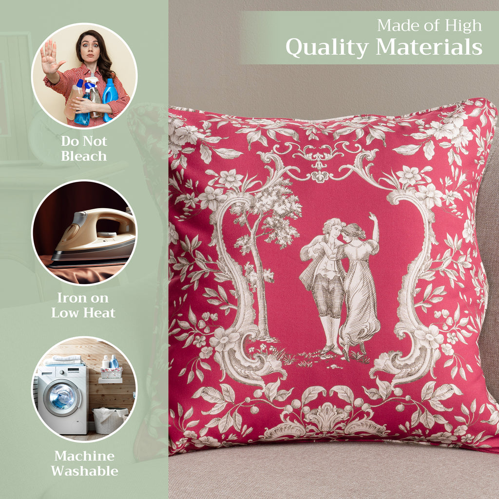 Joli Jouy Throw Pillow Covers