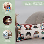 Pupeo People Throw Pillow Covers