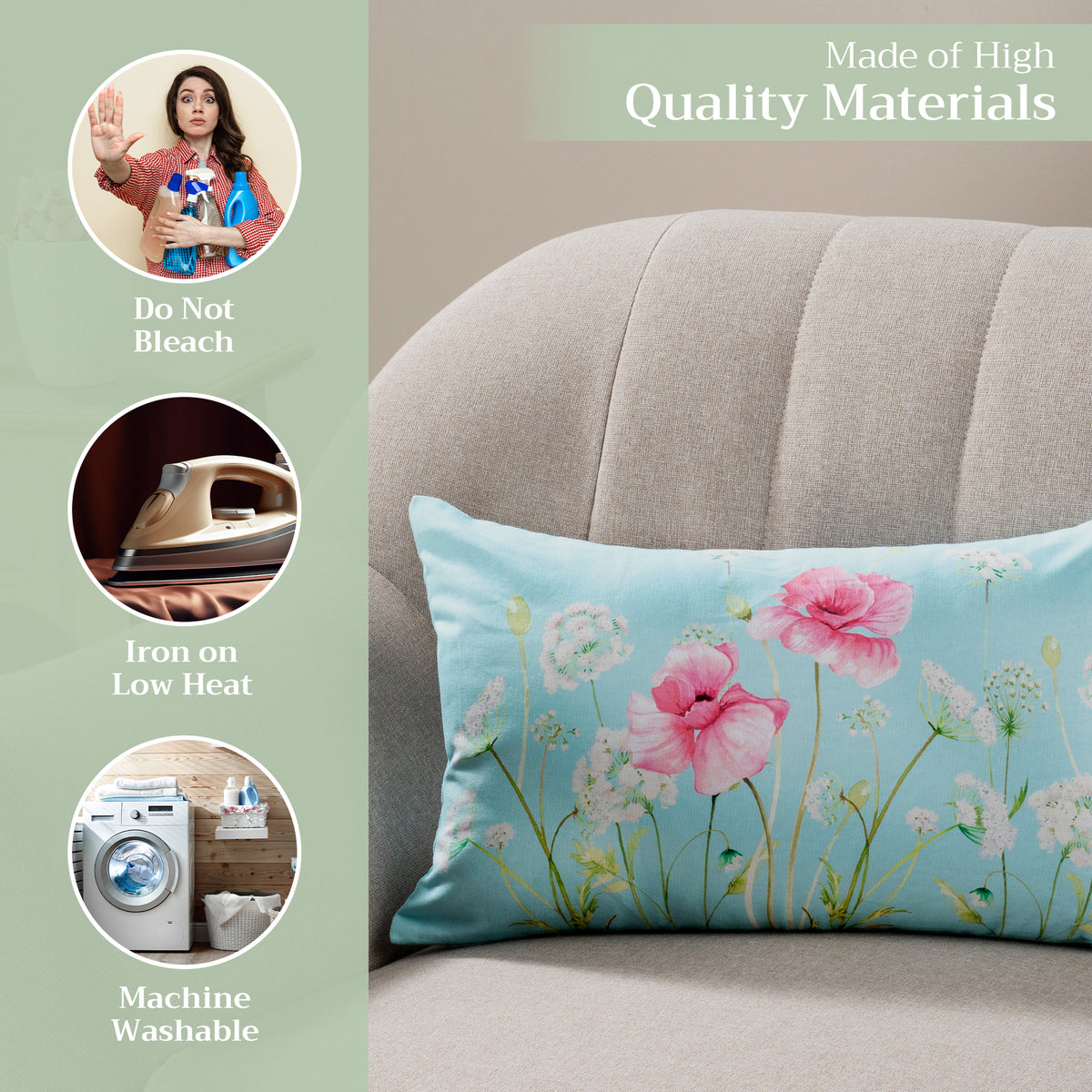 Artist Garden Throw Pillow Covers