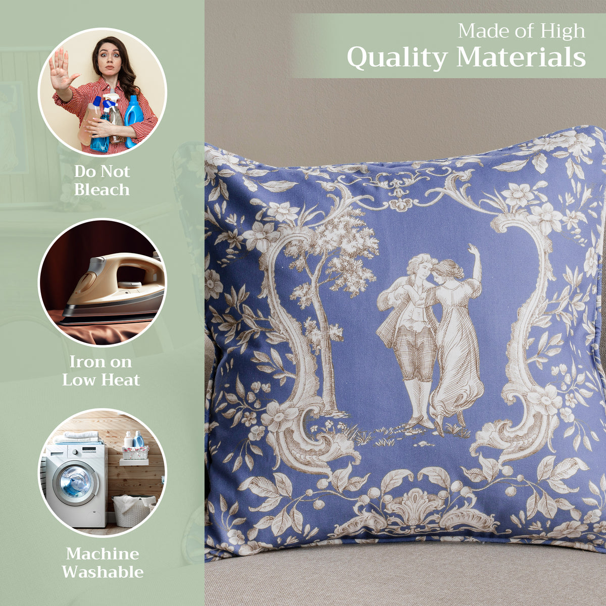 Joli Jouy Throw Pillow Covers