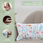 Delphinium Throw Pillow Covers