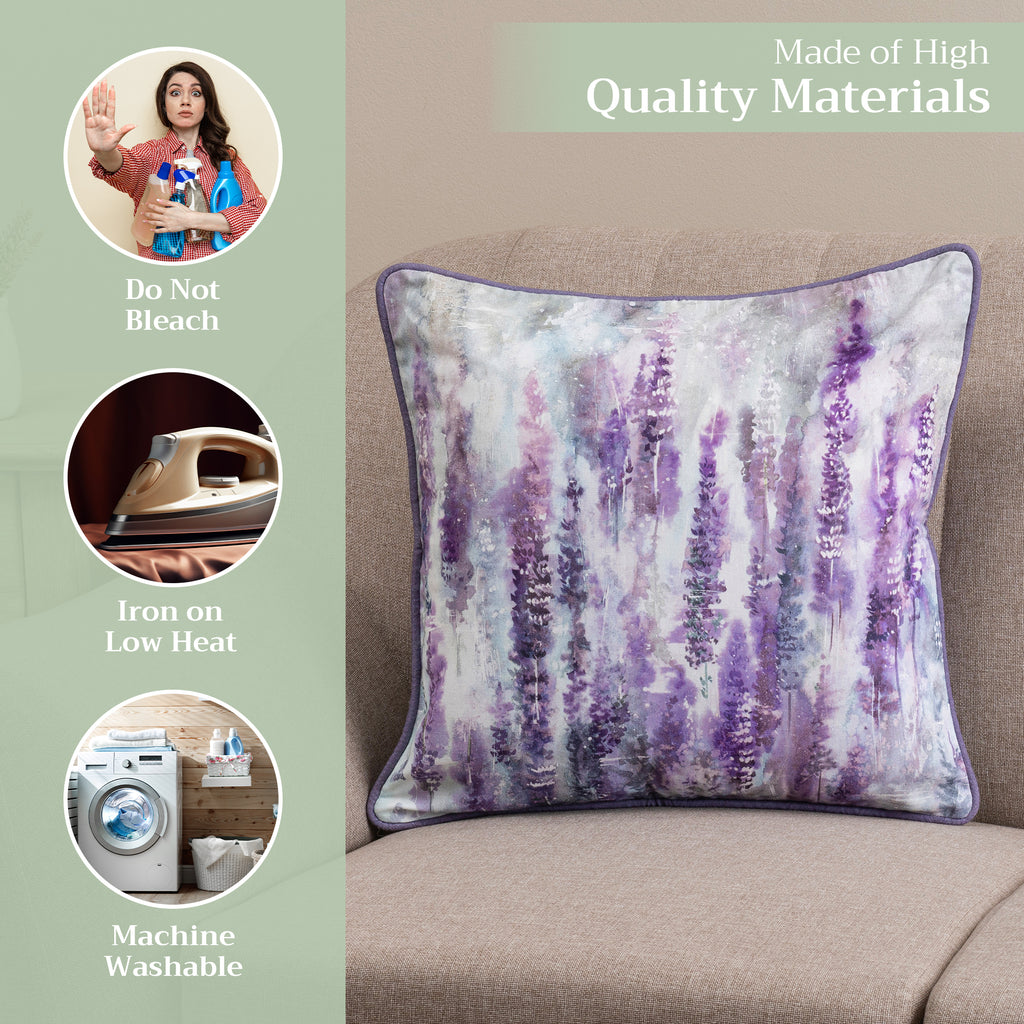 Rose Lavender Sage Throw Pillow Covers