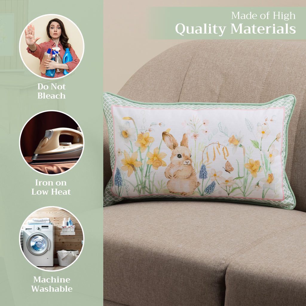 Easter Dew Throw Pillow Covers