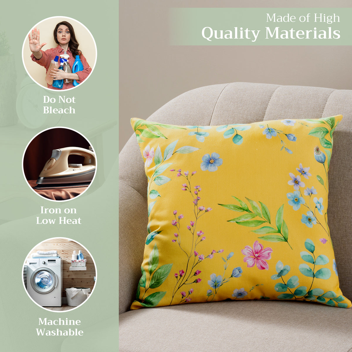 Artist Garden Throw Pillow Covers