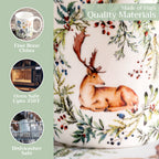Holly Time Fine Bone China Coffee Mugs