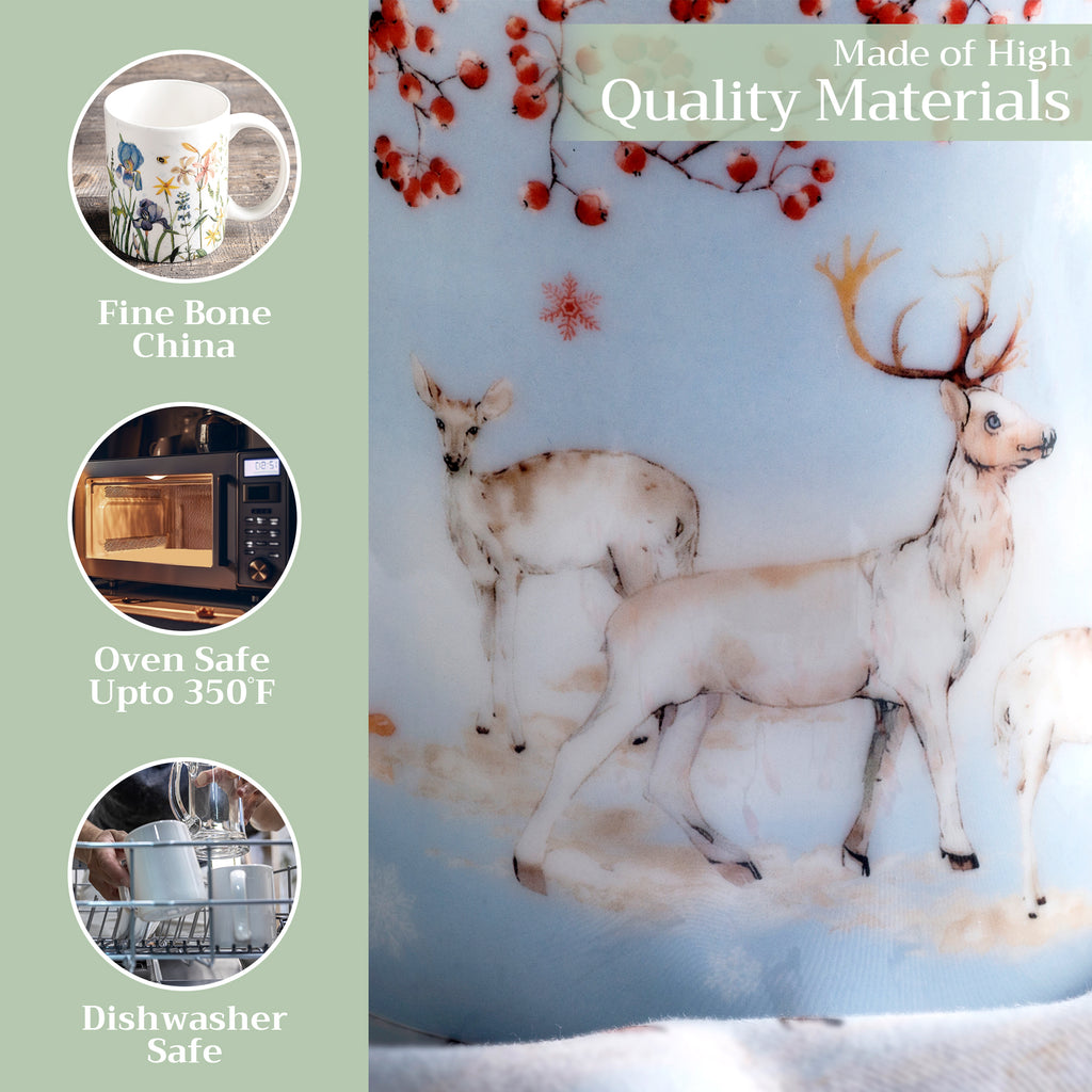 Fairy Tale Forest Fine Bone China Coffee Mugs
