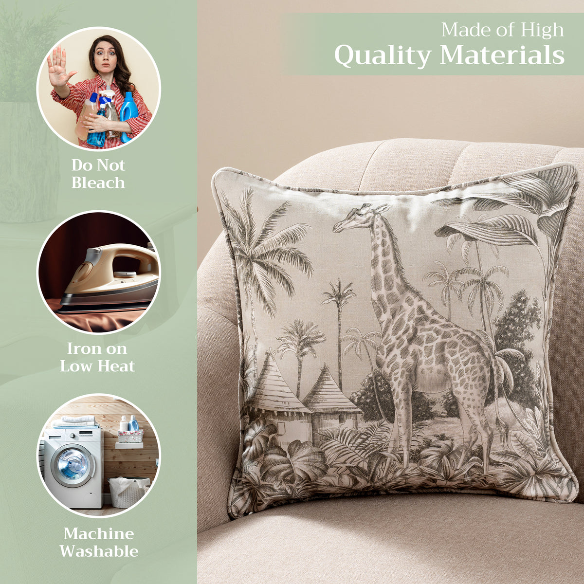 Savana Jouy Throw Pillow Covers