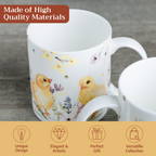 Easter Zest Fine Bone China Coffee Mugs