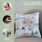 Snowy World Throw Pillow Covers