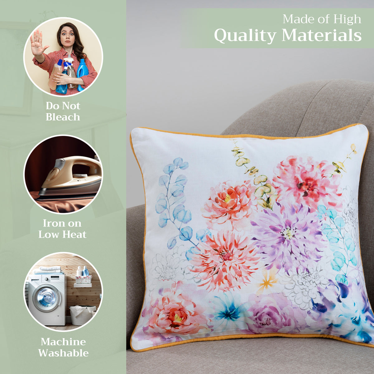 Floral Throw Pillow Covers