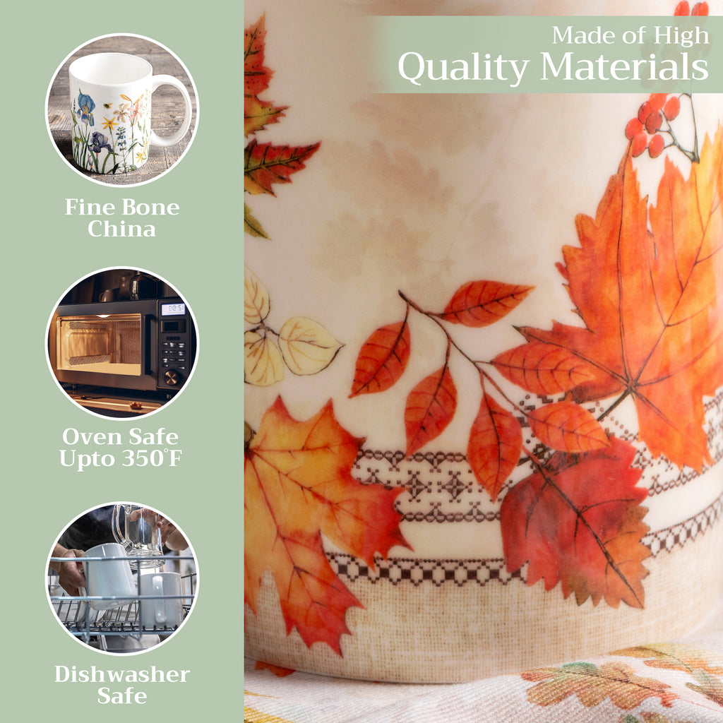 Amarante Fine Bone China Coffee Mugs