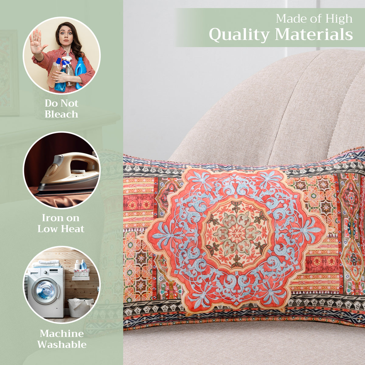 Ispahan Throw Pillow Covers