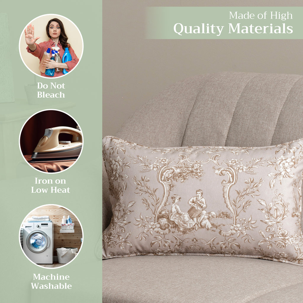 Joli Jouy Throw Pillow Covers