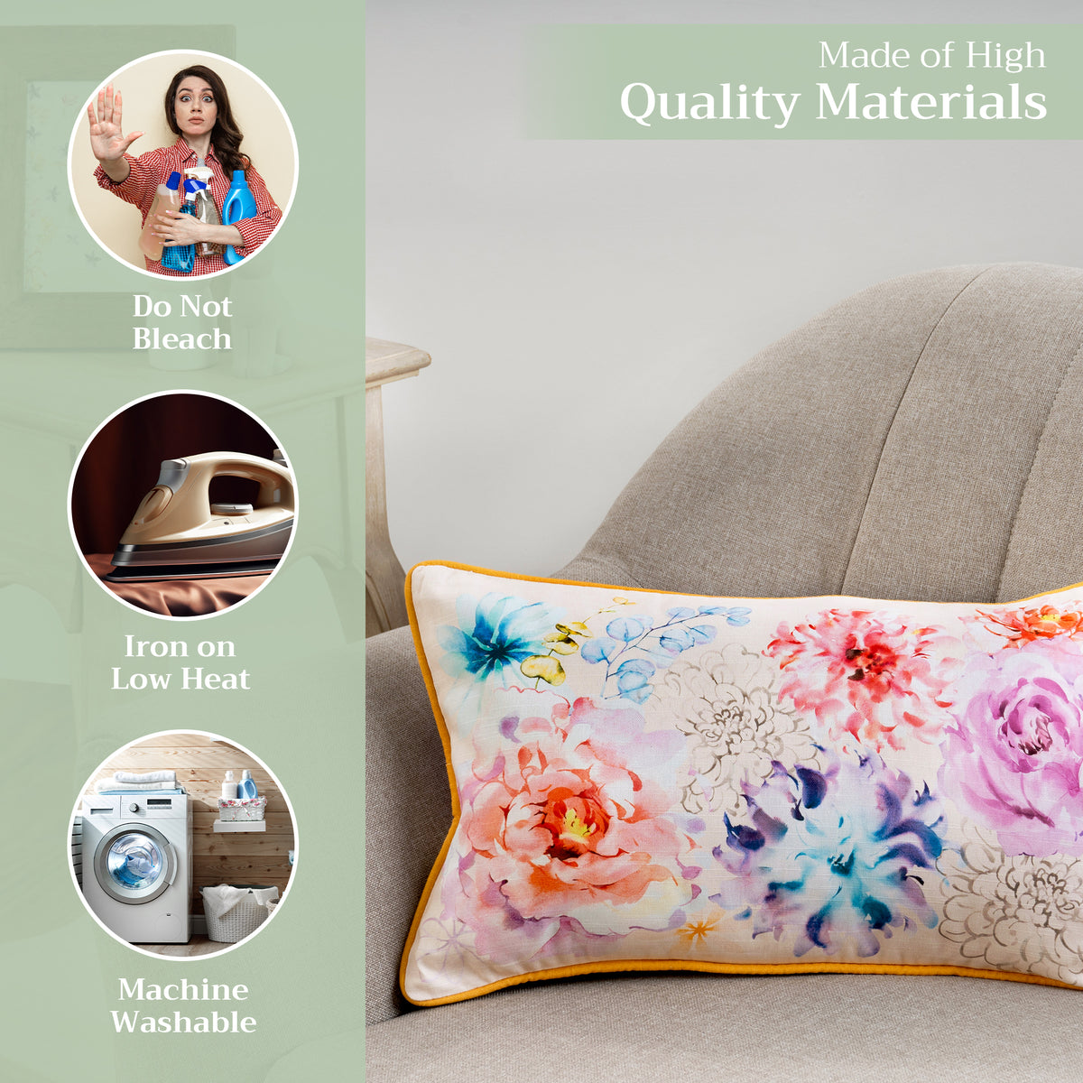 Floral Throw Pillow Covers