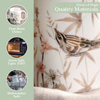 Meadow Florals - Beige Fine Bone China Coffee Mugs