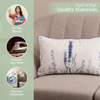 Rose Lavender Sage Throw Pillow Covers