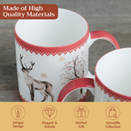 Rural Christmas Fine Bone China Coffee Mugs