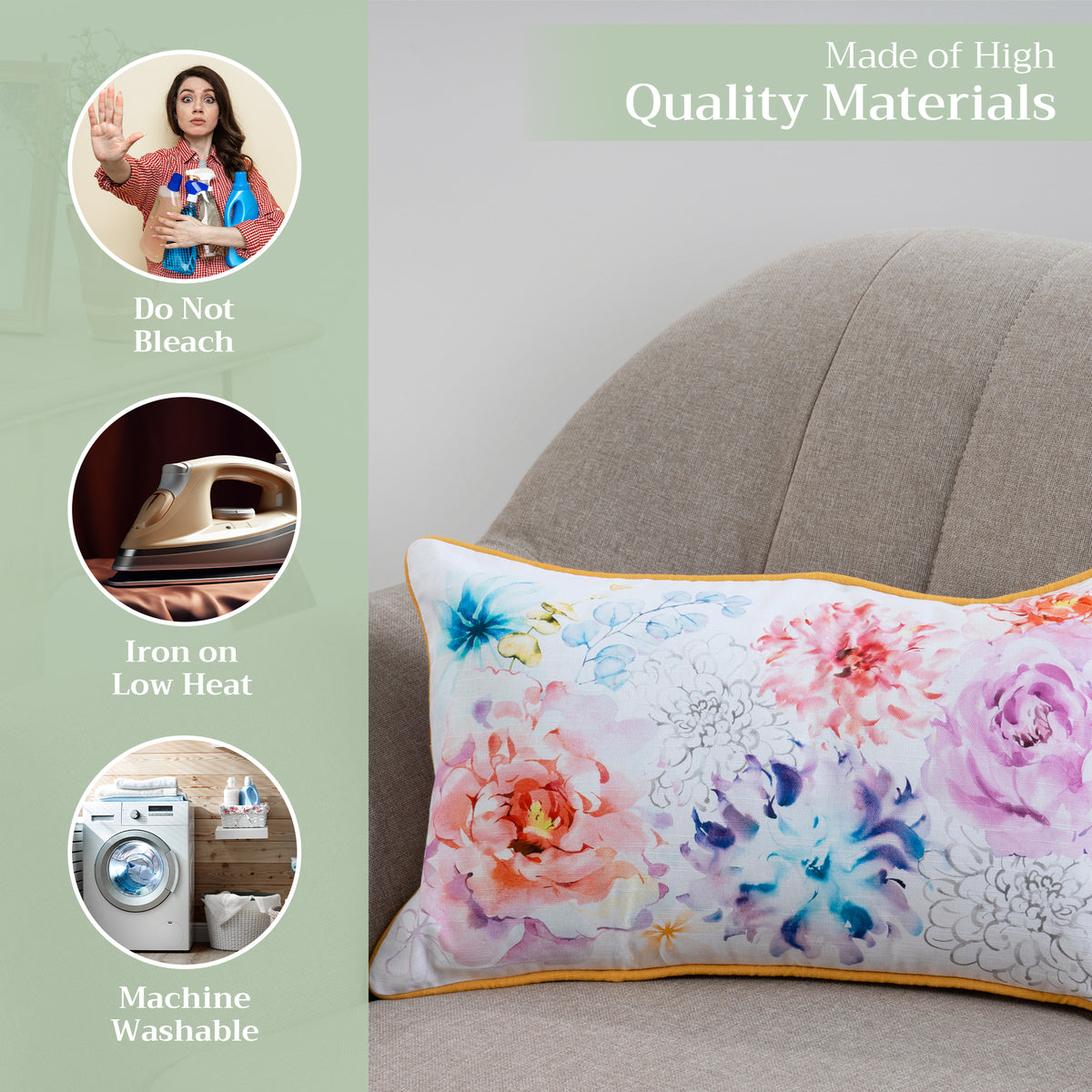 Floral Throw Pillow Covers