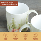Winter Morning Fine Bone China Coffee Mugs