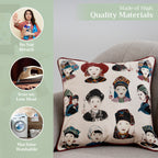 Pupeo People Throw Pillow Covers