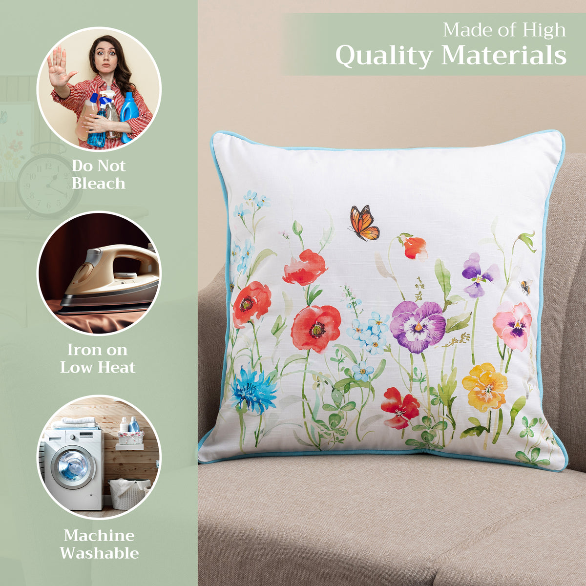 Summer Whisper Throw Pillow Covers