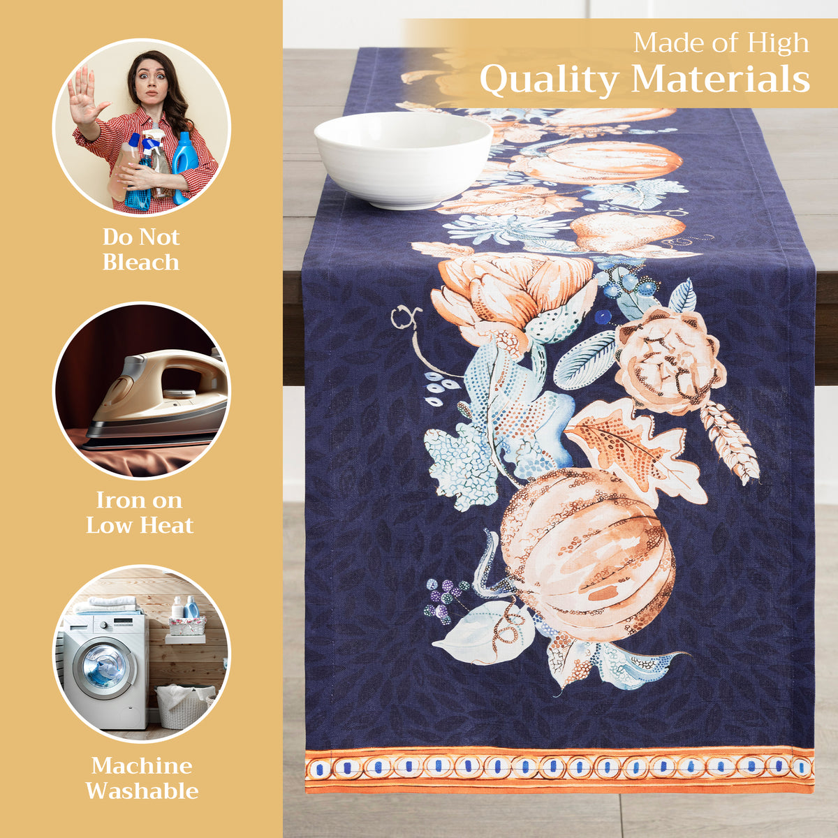 Pumpkin Blues Table Runners