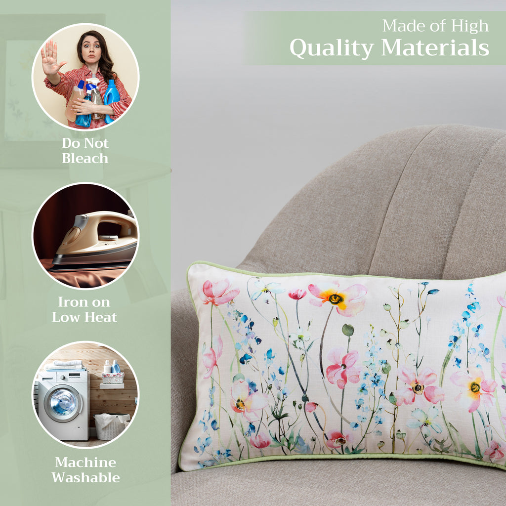 Delphinium Throw Pillow Covers