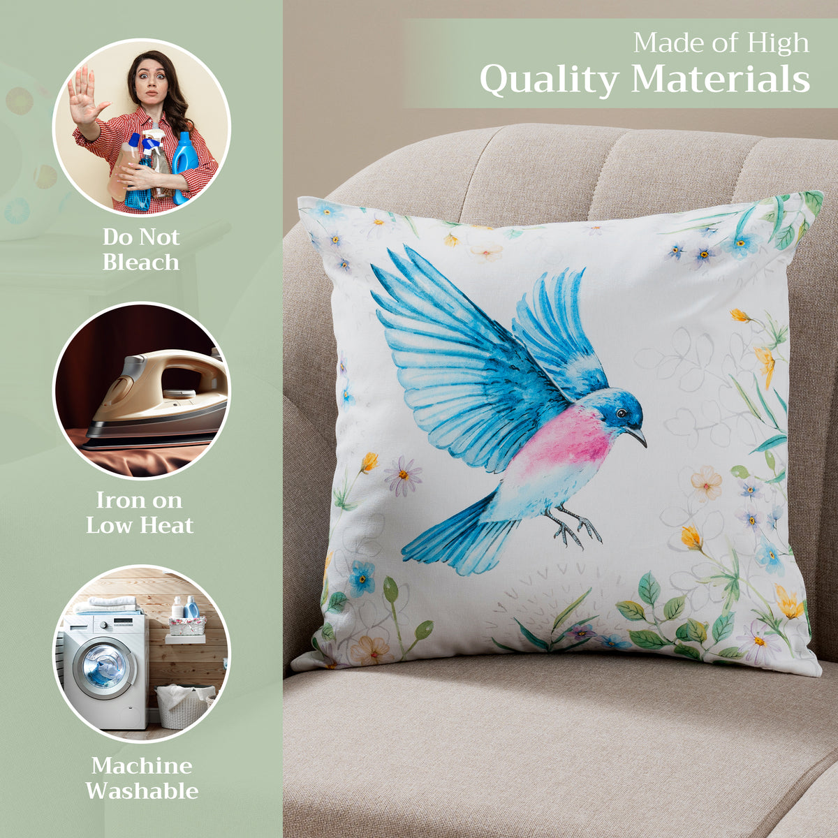 Artist Garden Throw Pillow Covers