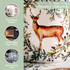 Holly Time Fine Bone China Coffee Mugs