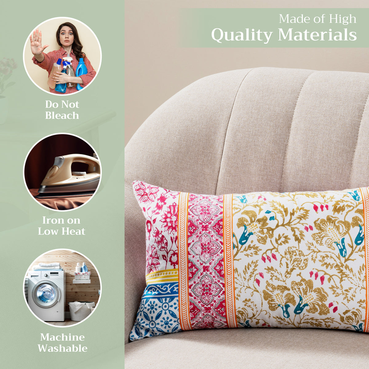 Katmandou Throw Pillow Covers