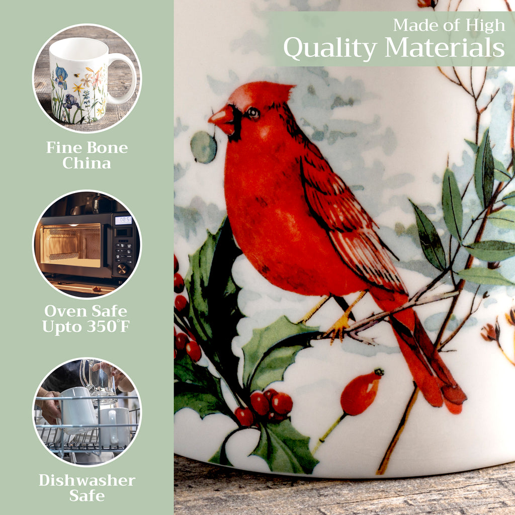 Morzine Fine Bone China Coffee Mugs