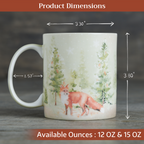 Winter Morning Fine Bone China Coffee Mugs