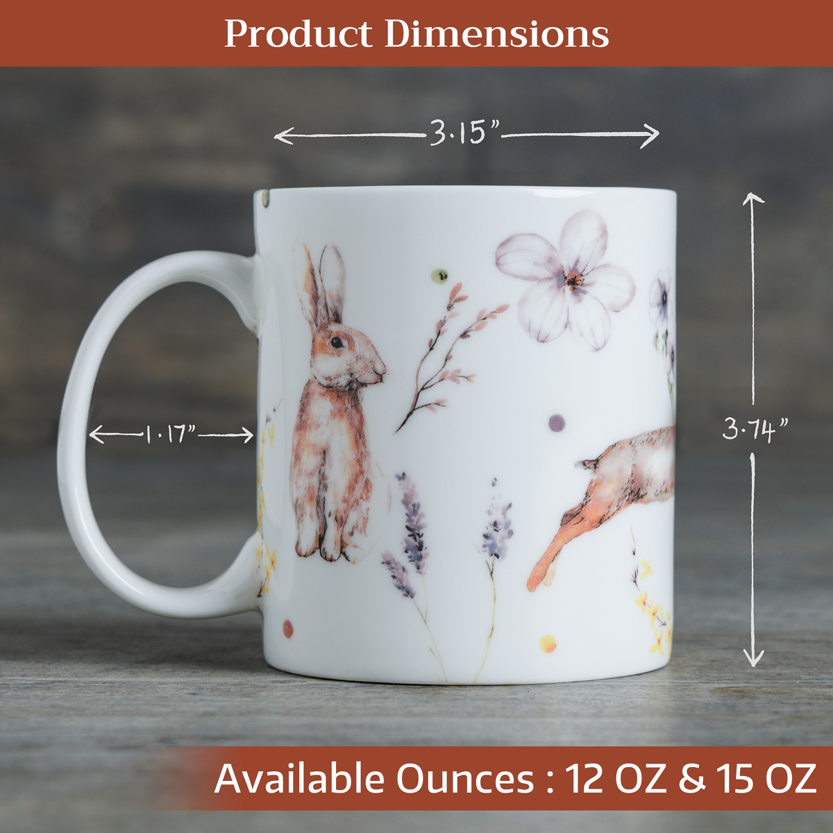 Easter Zest Fine Bone China Coffee Mugs
