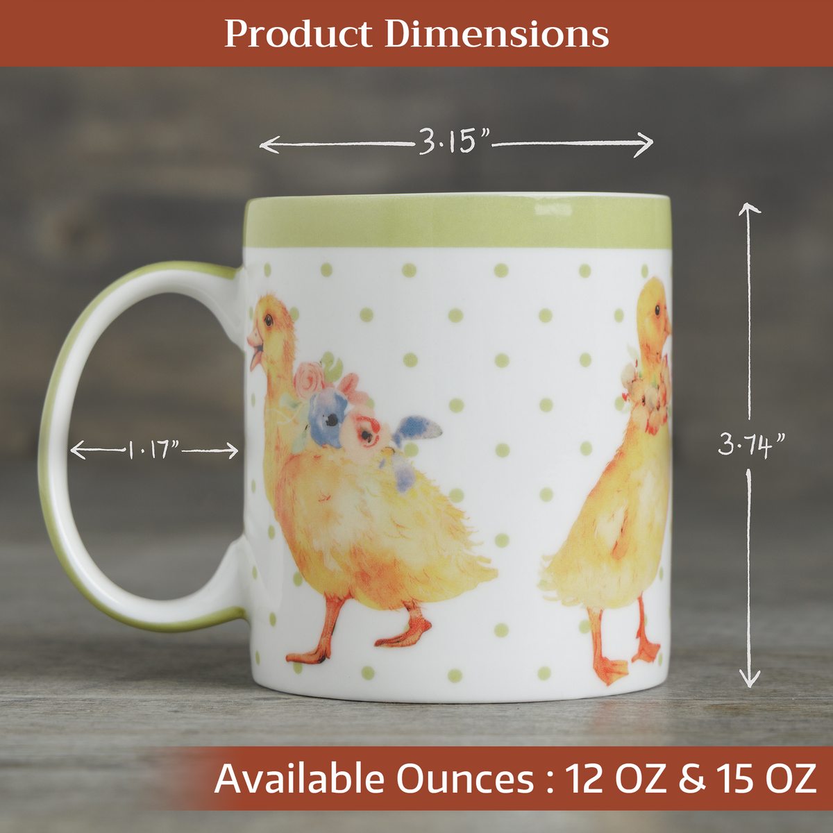 Ducklings In Spring Fine Bone China Coffee Mugs