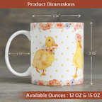 Ducklings In Spring Fine Bone China Coffee Mugs