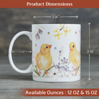 Easter Zest Fine Bone China Coffee Mugs