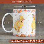 Ducklings In Spring Fine Bone China Coffee Mugs
