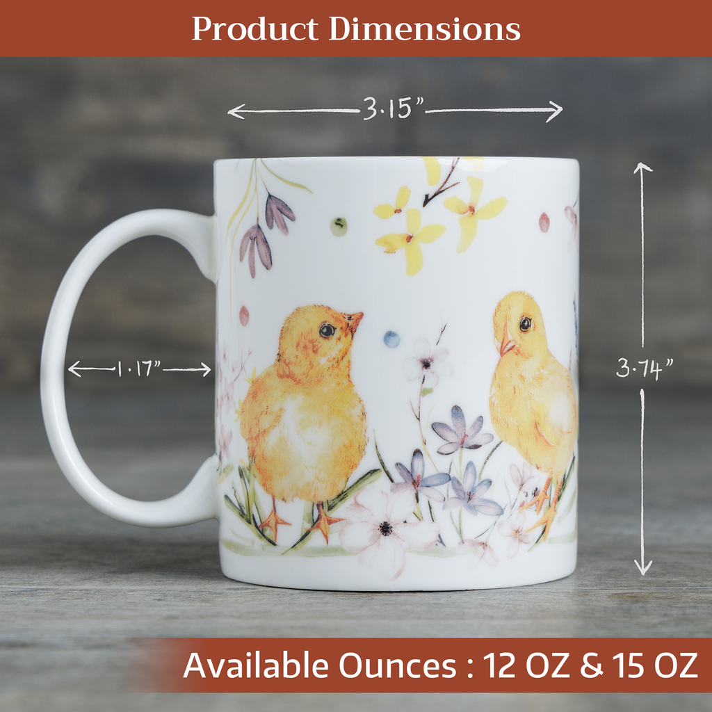 Easter Zest Fine Bone China Coffee Mugs