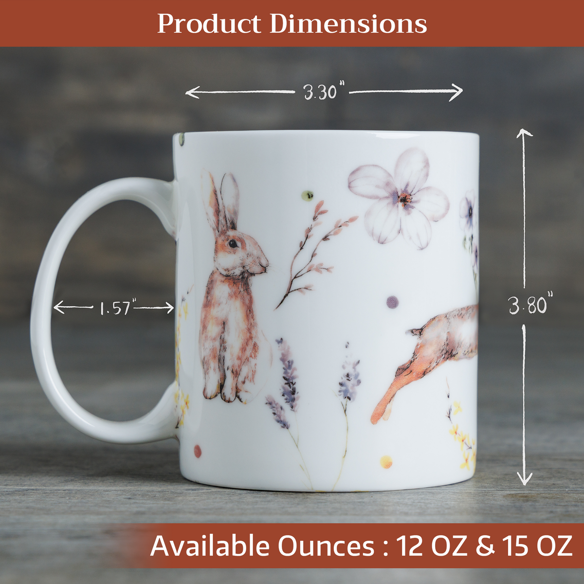 Easter Zest Fine Bone China Coffee Mugs