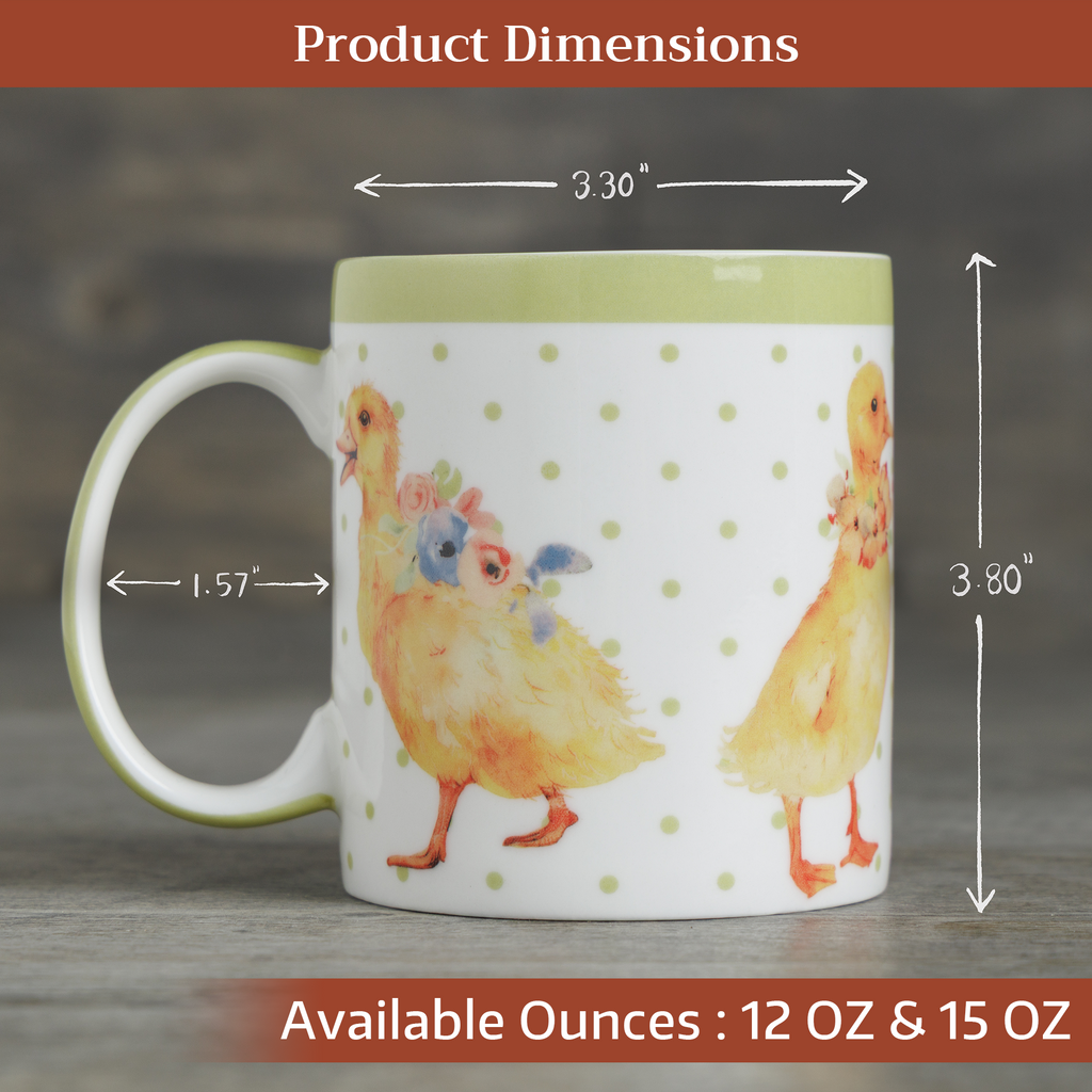 Ducklings In Spring Fine Bone China Coffee Mugs