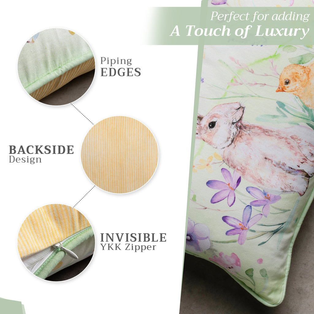 Easter Zest Throw Pillow Covers