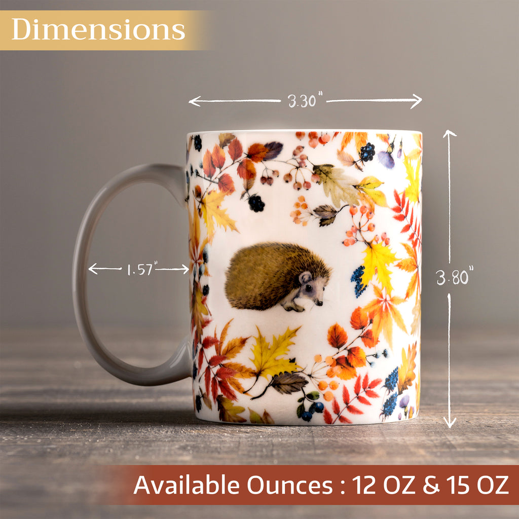 Sous-Bois Fine Bone China Coffee Mugs