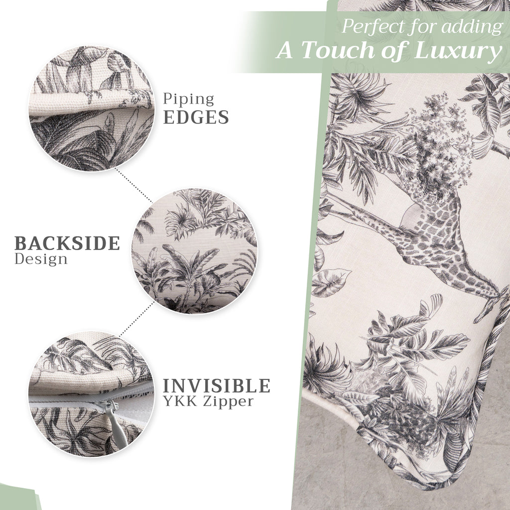 Savana Jouy Throw Pillow Covers