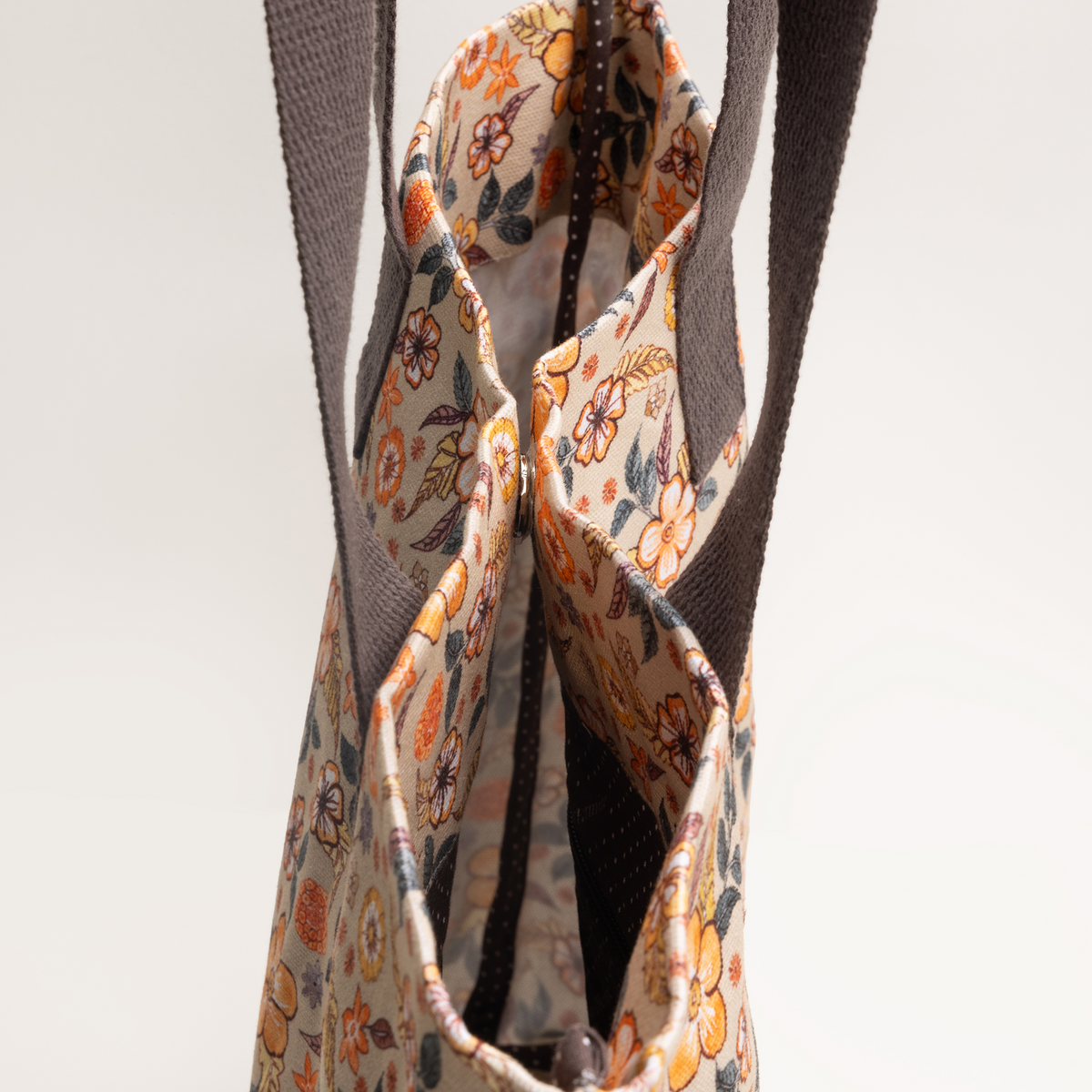 Floral Rain Canvas Tote Bags